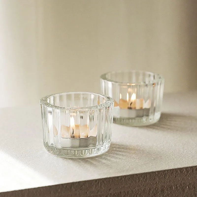 China Hot Selling Refillable Glass Empty Candle Cup Ornament