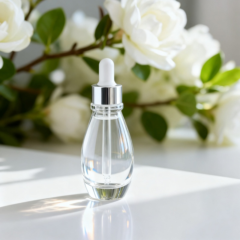 Luxurious oval dropper essential oil bottle 30ml