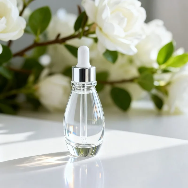 Luxurious oval dropper essential oil bottle 30ml