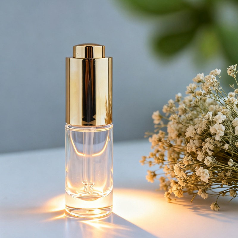 Wholesale 15ml Round Dropper Press Glass Bottle