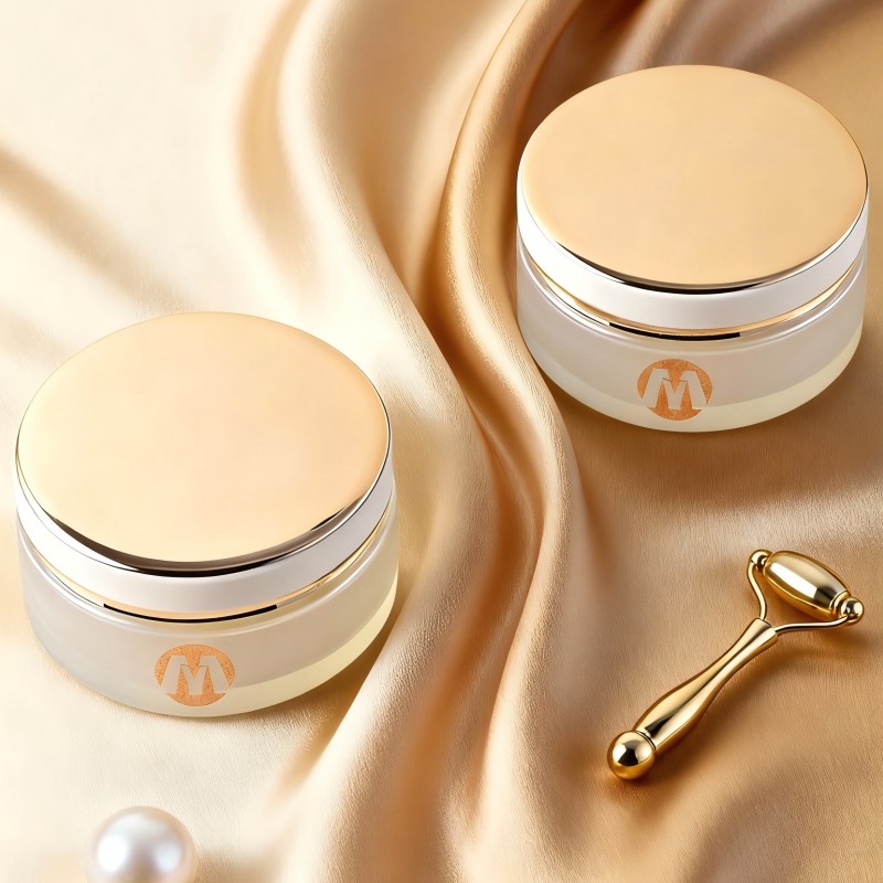 New High Quality Glass Face Cream 100g Glass Cosmetic Packaging Jar