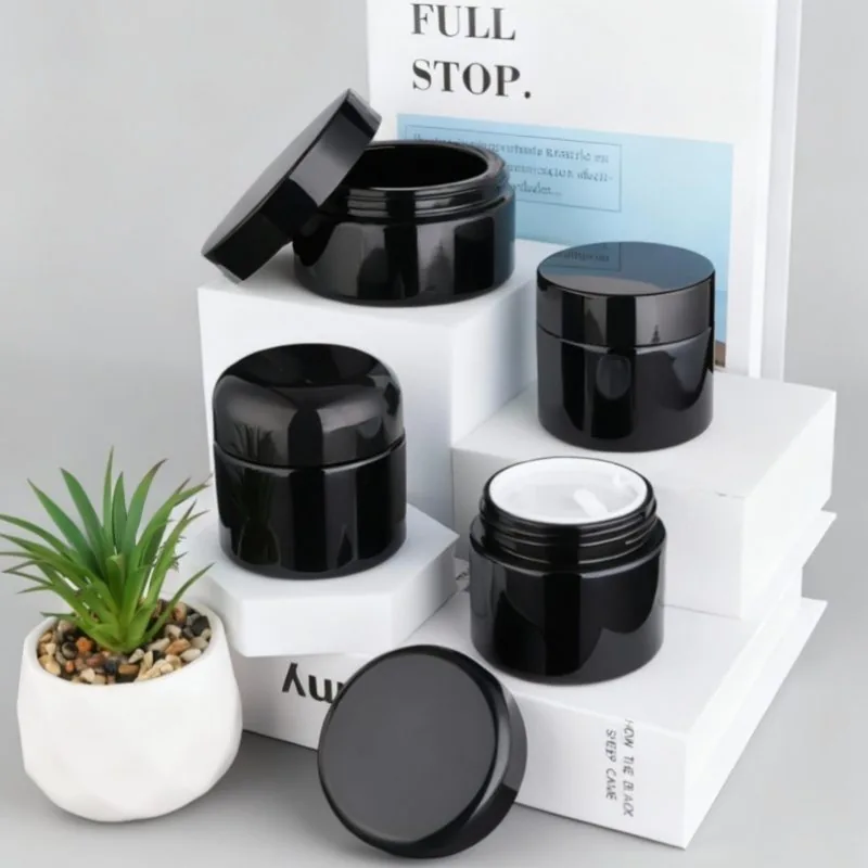 Black cream bottle series,  High-Quality Cosmetic Packaging 60g, 100g