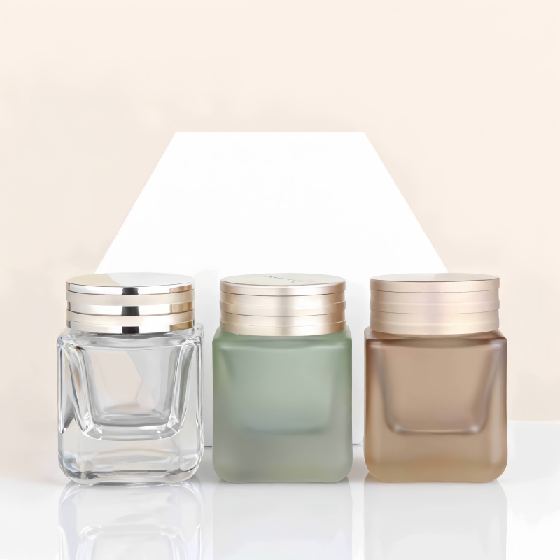 50g Square-shaped thick-bottomed cream bottle