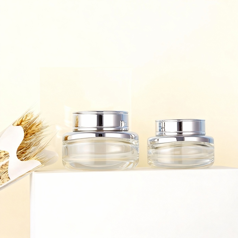 30g 50g flat-bottom cream bottle series with lids