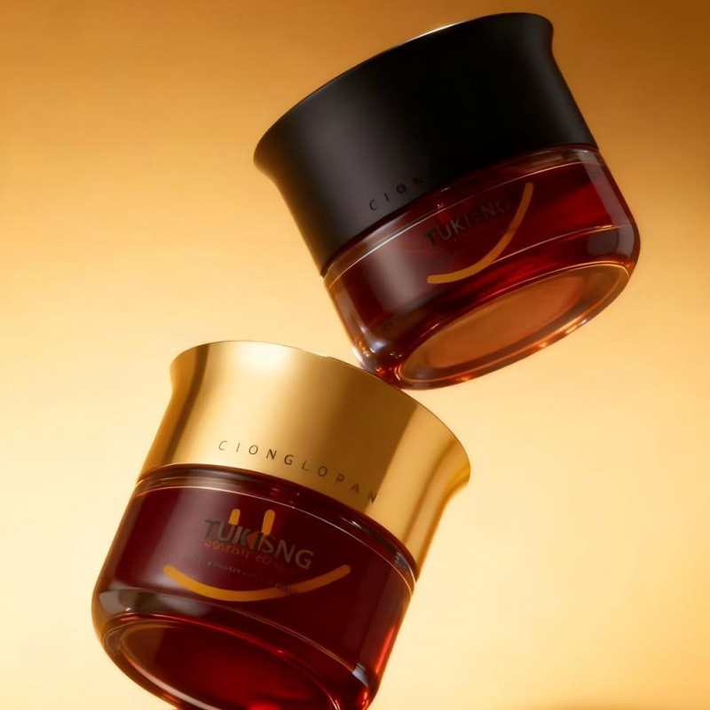 Custom Logo 30G 50G Moisturizer Jar Clear Grey Glass Lotion Pump Bottle with Silver Cap