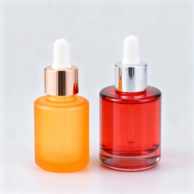 15ml 30ml 50ml Glass Flat Shoulder Dropper Bottle Thick Bottom Serum Bottle