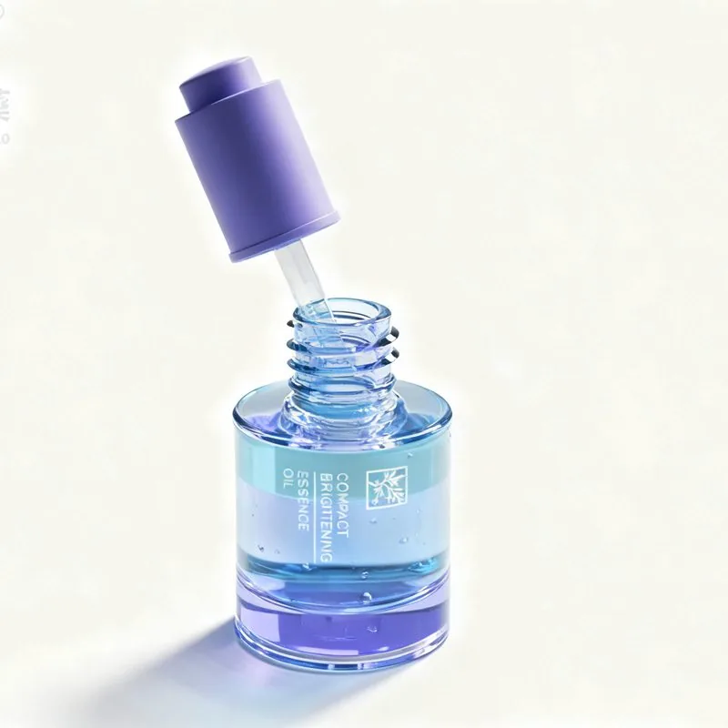 15ml 30ml 50ml silindirik kalın tabanlı aşağıya doğru açılan damlalıklı şişe