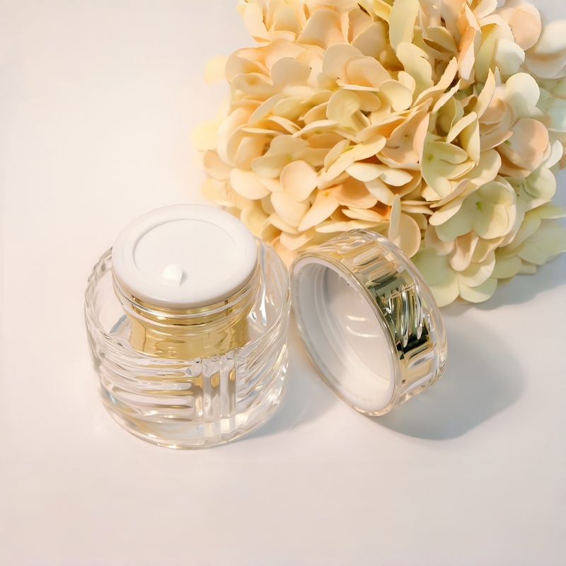Refillable Glass Cream Jar 30g 50g for Skincare Packaging