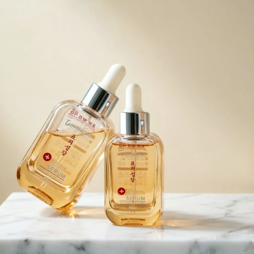 Amber Glass Serum Dropper şişe