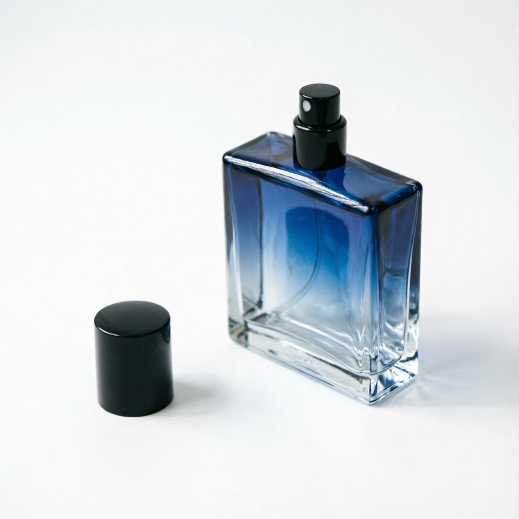Blue Black Gradient Parfümflasche