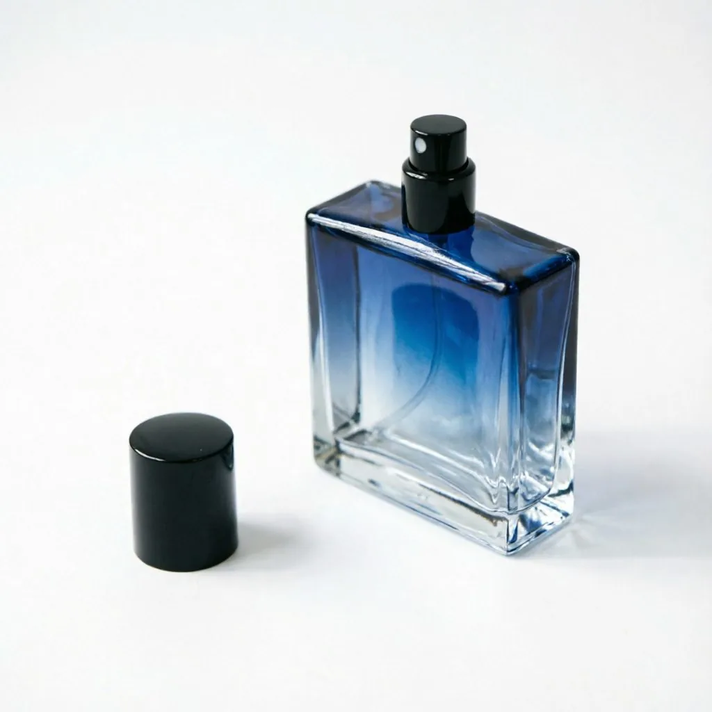 Blue Black Gradient Perfume Bottle