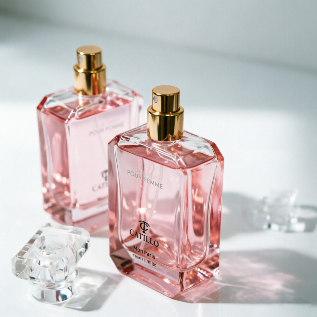 Pink Gradient Glass Parfümflasche 50ml