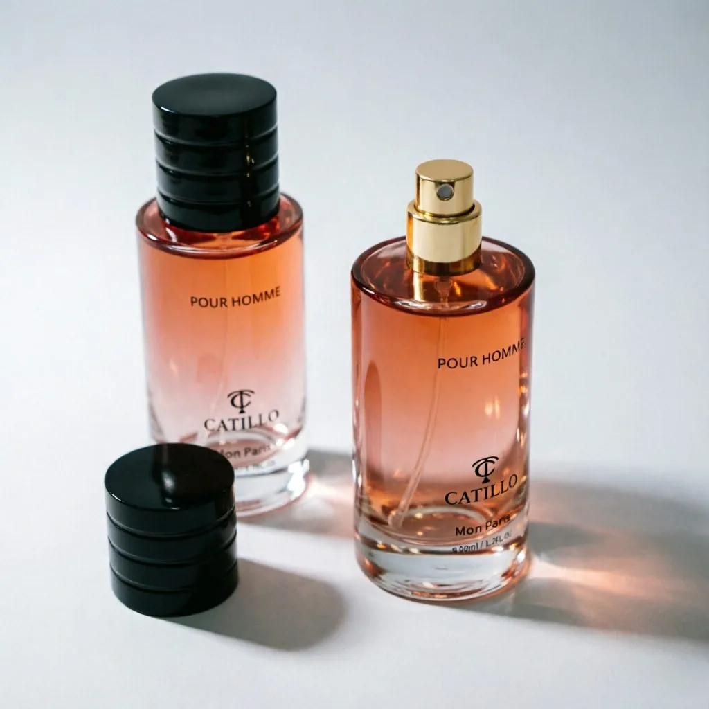 Amber Square Perfume Bottle 50ml