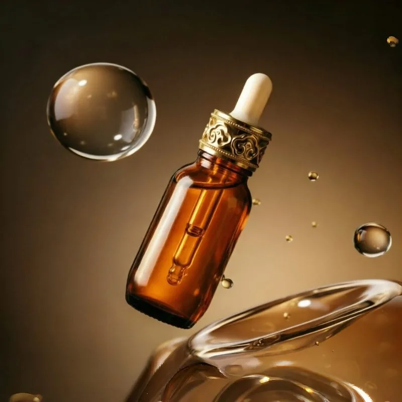 Small Amber Essential Oil Bottle