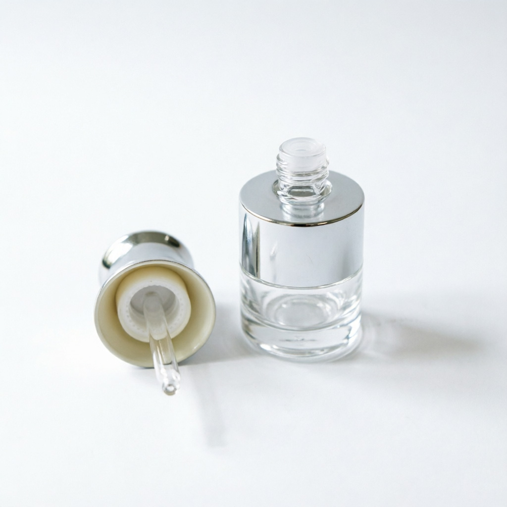 hochwertig Silver Glass Serumflasche