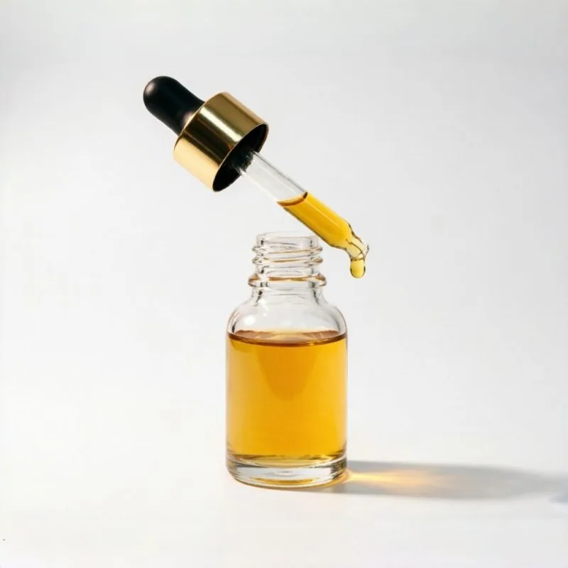 Clear Glass Roller Bottle with Gold Cap 30ml