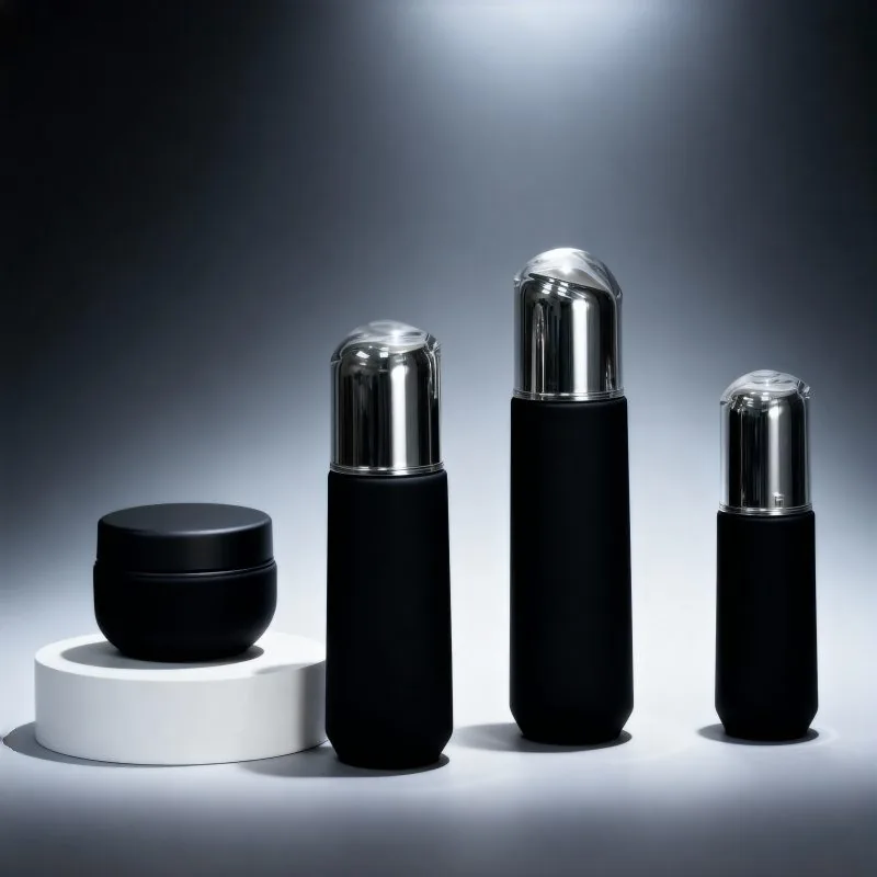 50ml 100ml atacado luxo fosco transparente cosemtics frasco bomba de loção