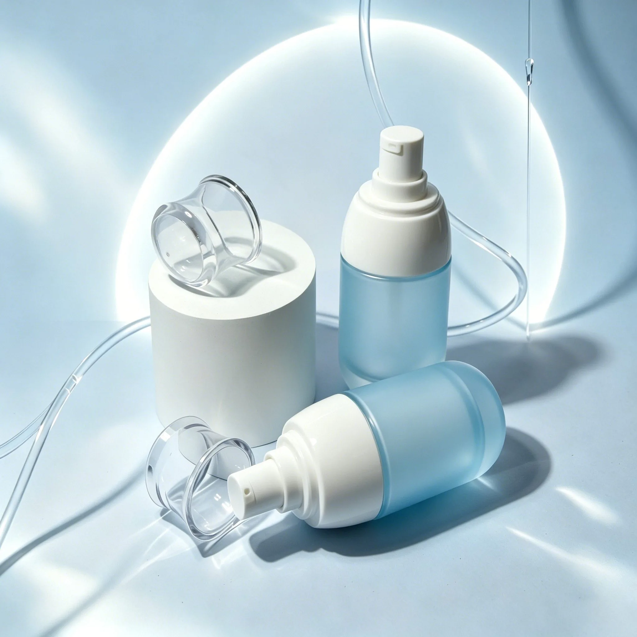 Light Blue Glass Spray Bottle 30ml