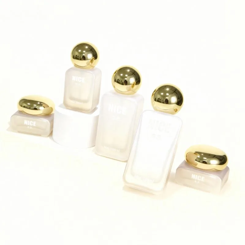 Serviço de processamento personalizado para embalagens de cosméticos - capacidade de 100 ml, frascos de vidro de 50 ml
