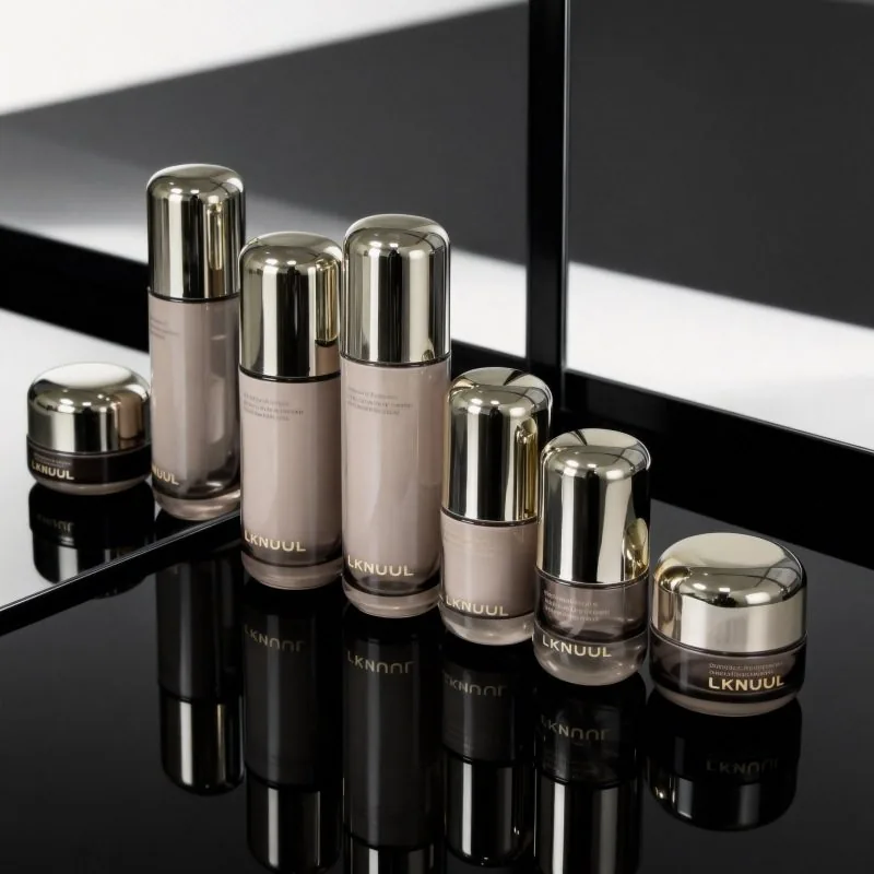 Skincare vazio engarrafa o empacotamento de vidro cosmético de 50ml 100ml