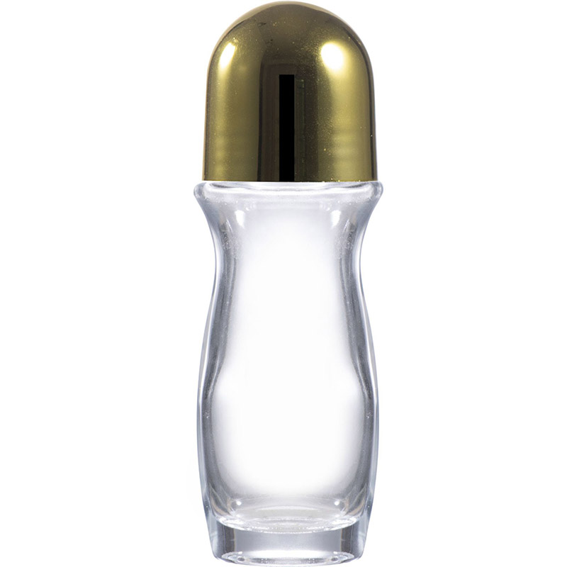 50ml glass perfume roller bottle, with rollers and plastic cap