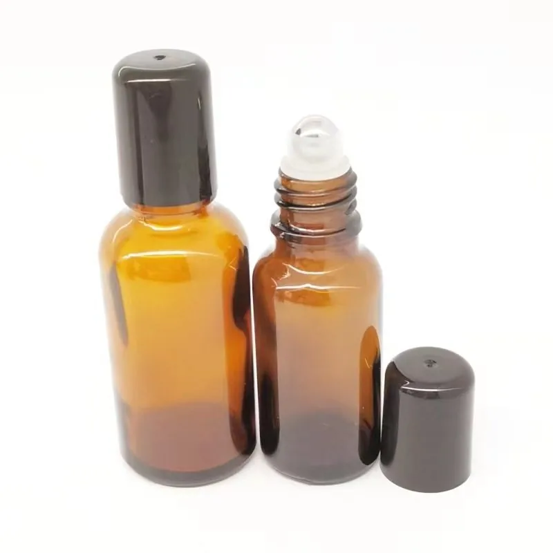 15 Ml Cobalt dark brown Essential Oil Perfume Roller Bottles