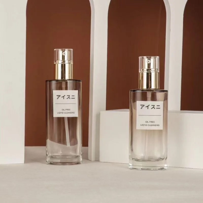 o cosmético vazio de vidro de 50ml 120ml engarrafa o fornecedor de empacotamento do frasco de creme 50g
