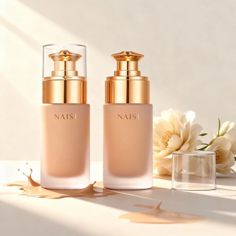 NS-F007 Rose Gold Glass Luxury Cosmetic Packaging
