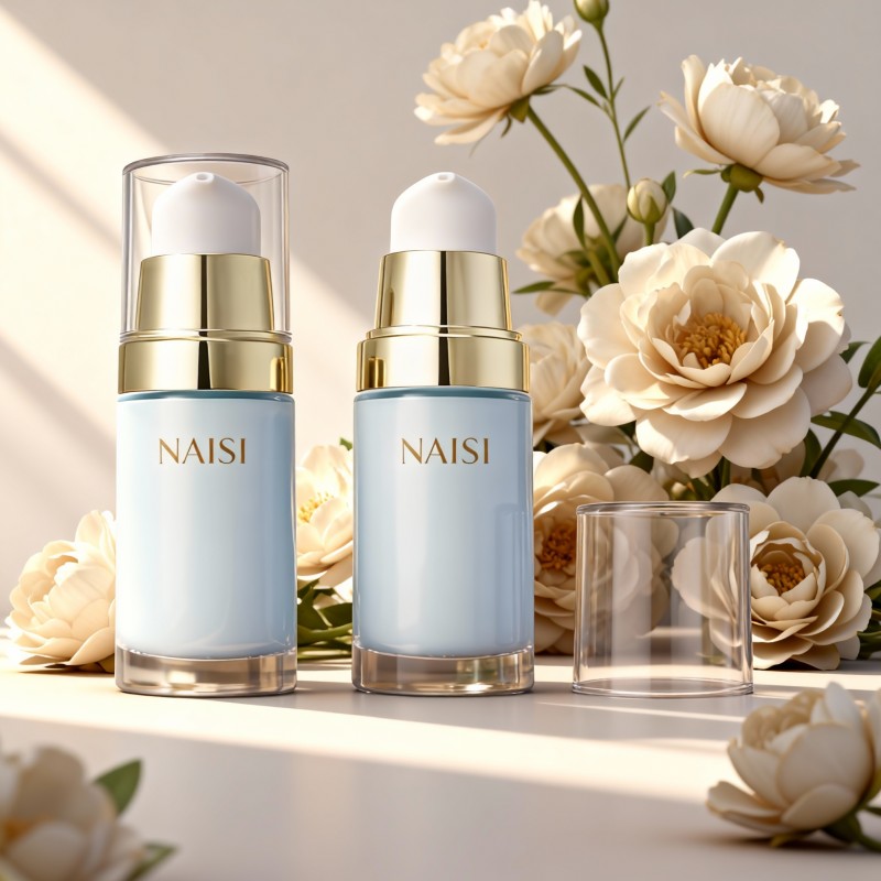 30ml glass emulsion pump filling process