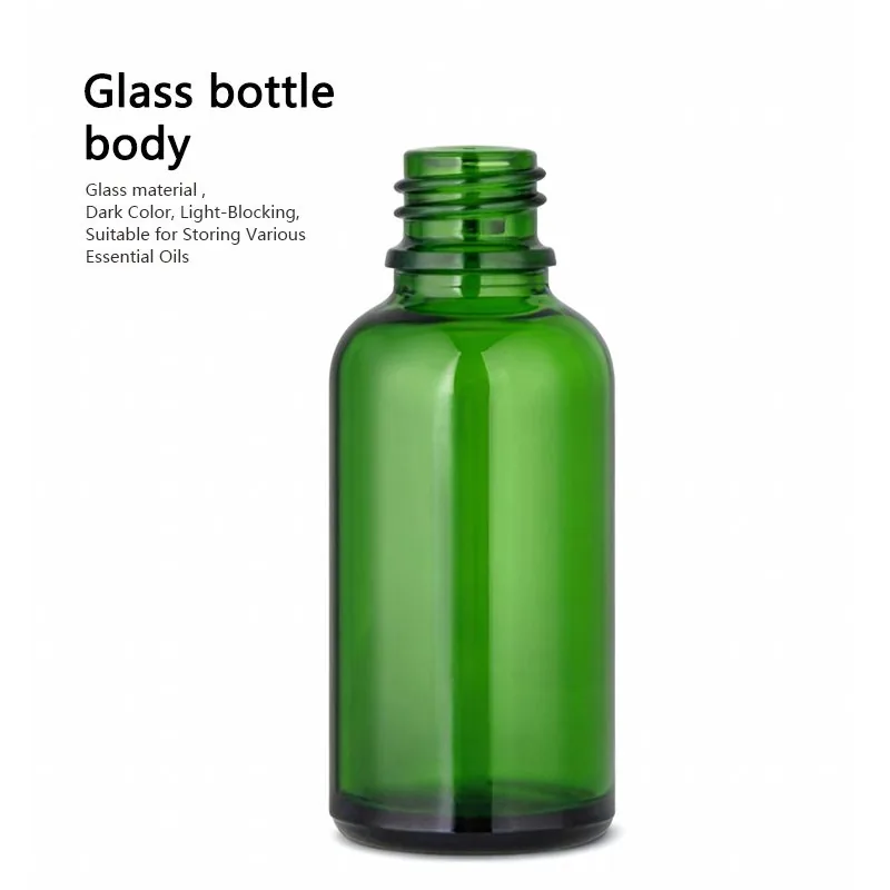 5ml, 10ml, 15ml, 20ml, 30ml, 50ml, 100ml Custom round empty black glass bottles with black caps.