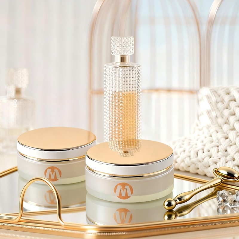 New High Quality Glass Face Cream 100g Glass Cosmetic Packaging Jar