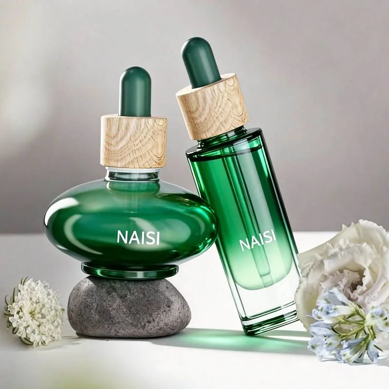 New 30ml transparent ice cube bottle with dropper for essential oil bottle