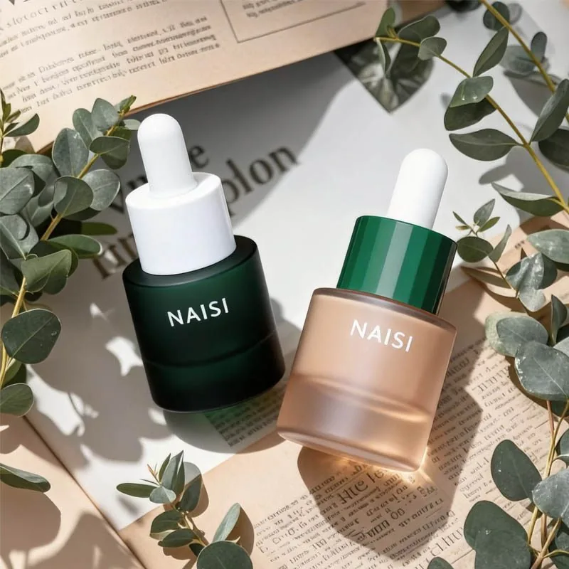 Yeşil Cam 20ml Damlalık Şişeler Cam Kalın Alt Pipet Şişesi