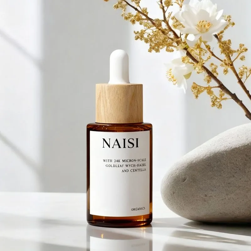 10ml, 20ml, 30ml, 50ml boyutlarında bambu ve ahşap kaplı cam esansiyel yağ şişeleri - esansiyel yağ sıvıları için numune şişeleri