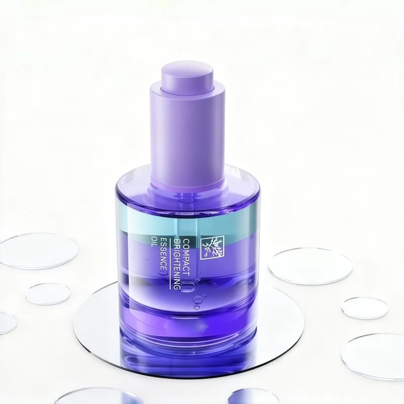 15ml 30ml 50ml silindirik kalın tabanlı aşağıya doğru açılan damlalıklı şişe