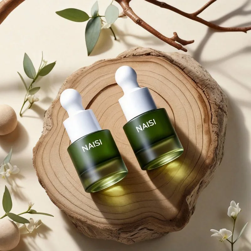 5ml 10ml açık yeşil kalın dipli küçük kapasiteli damlalıklı şişe