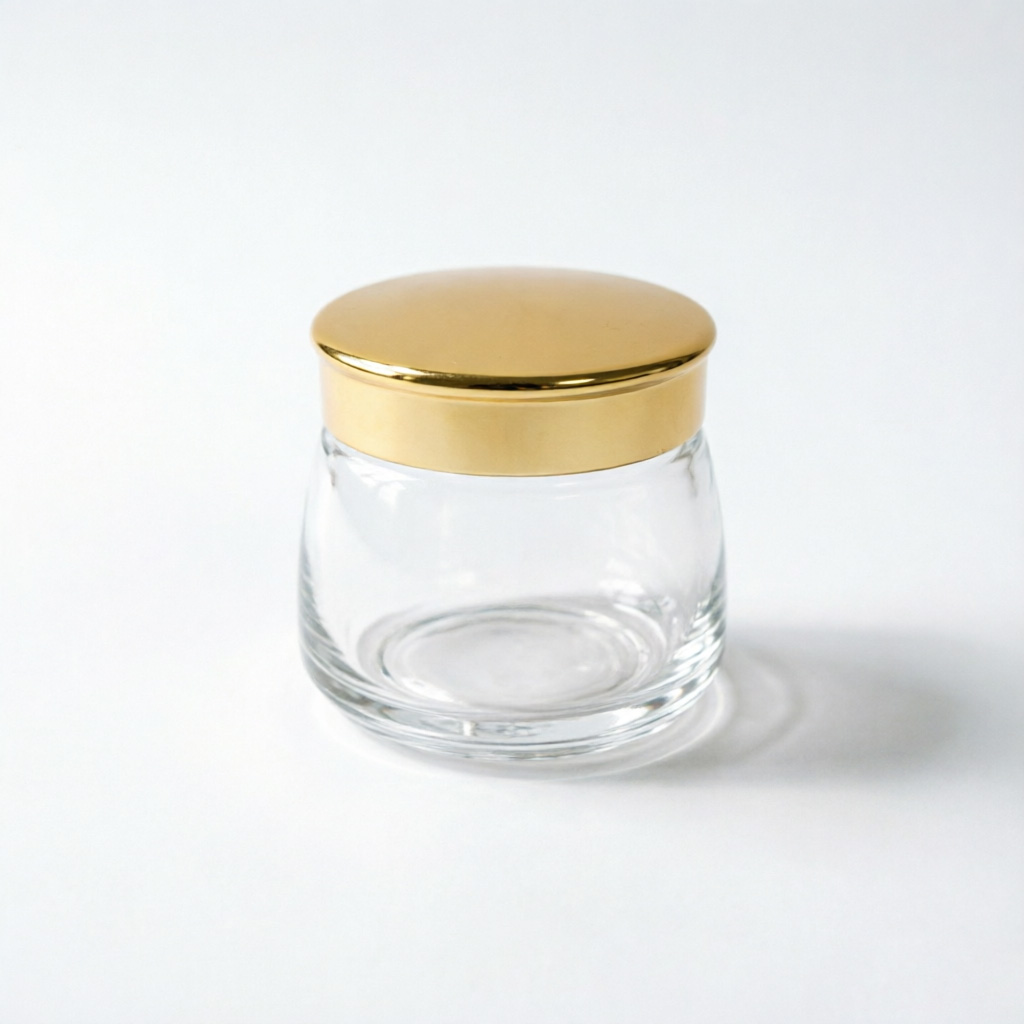 Luxury Cosmetic Cream pots with Premium Glass emballage