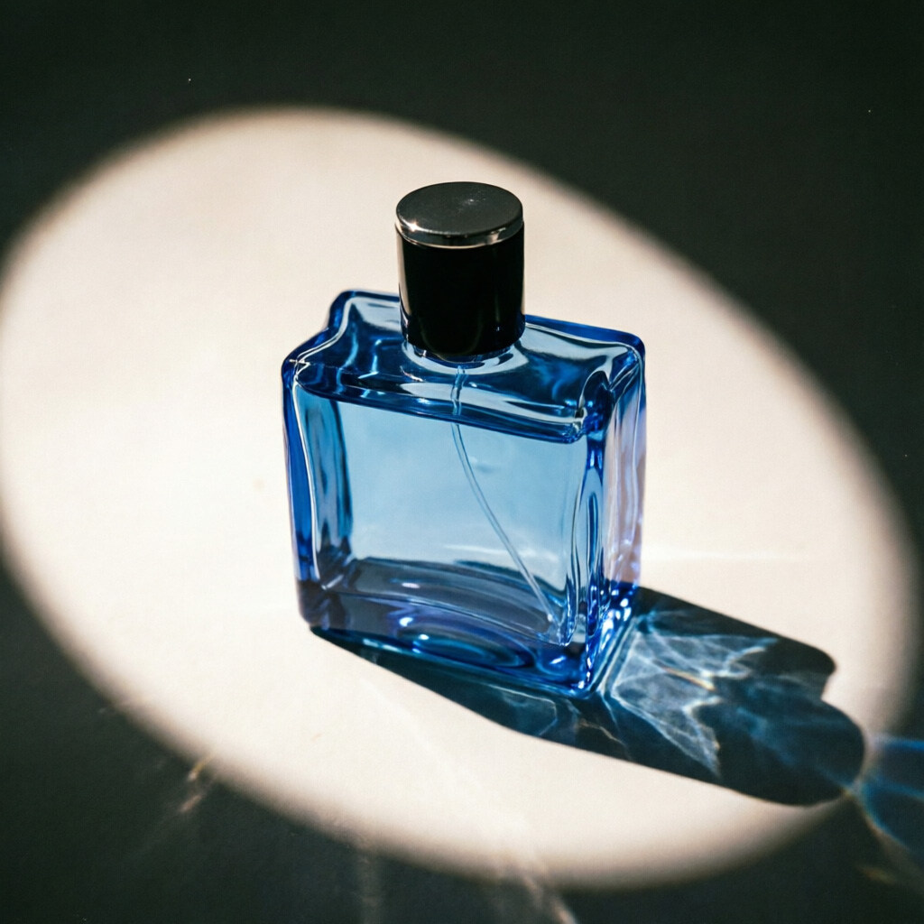 50ml Clear Square flacon de parfum with Silver Cap