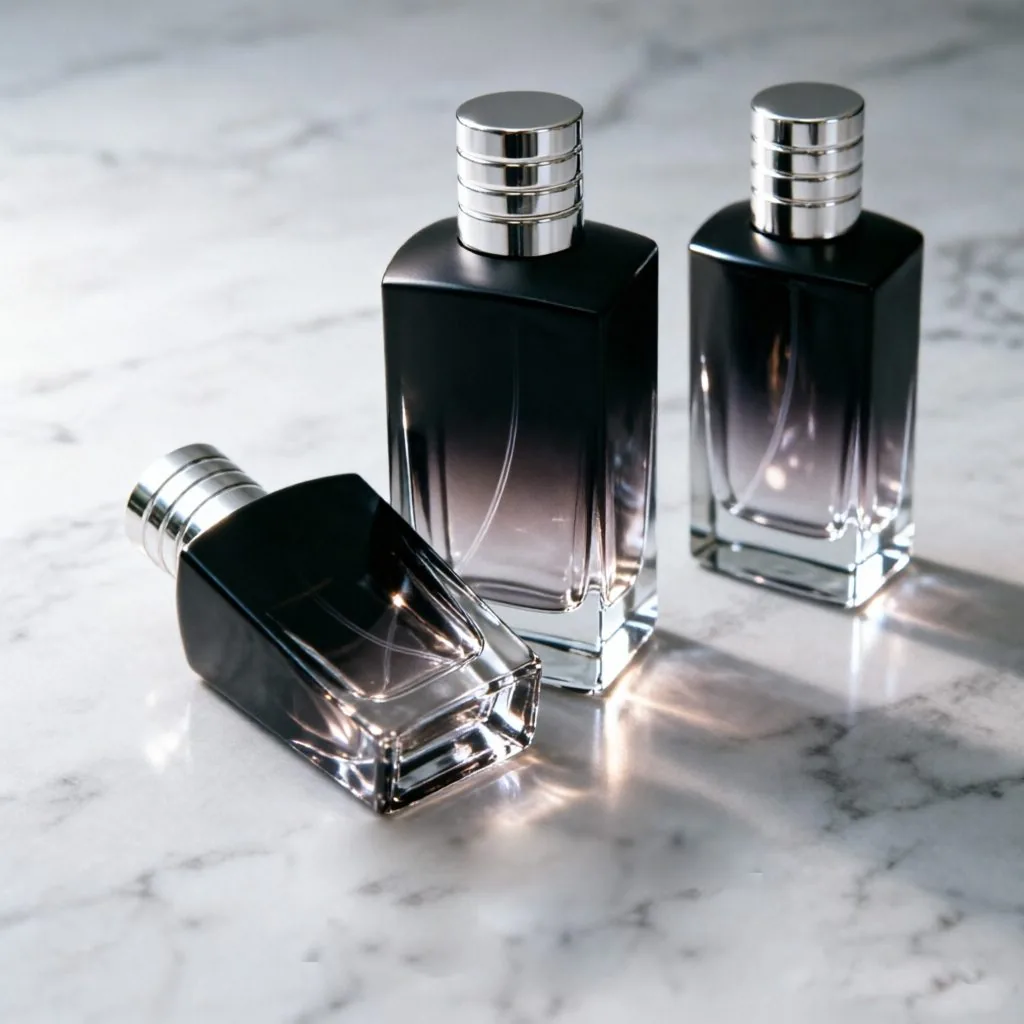 100ml Black Gradient Square Perfume Bottle