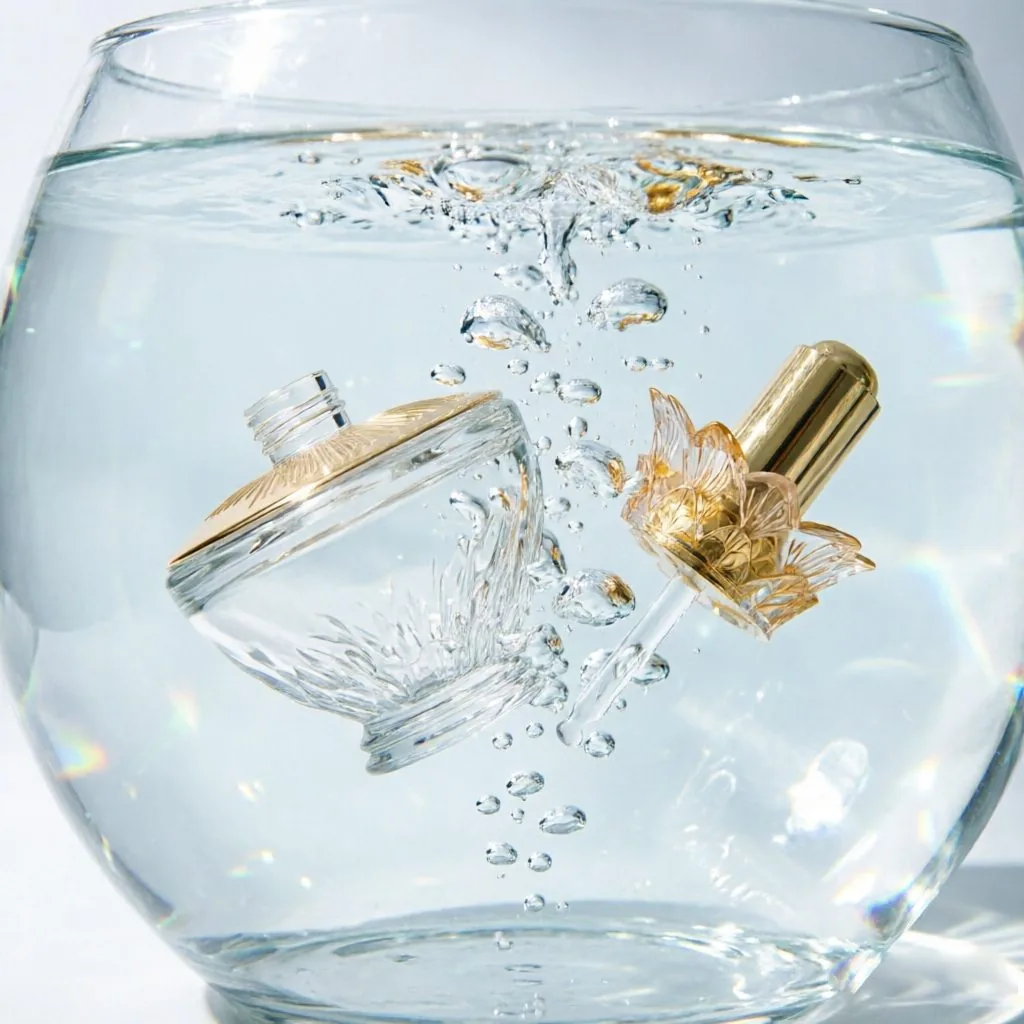 Decorative Luxury Glass Essence şişe