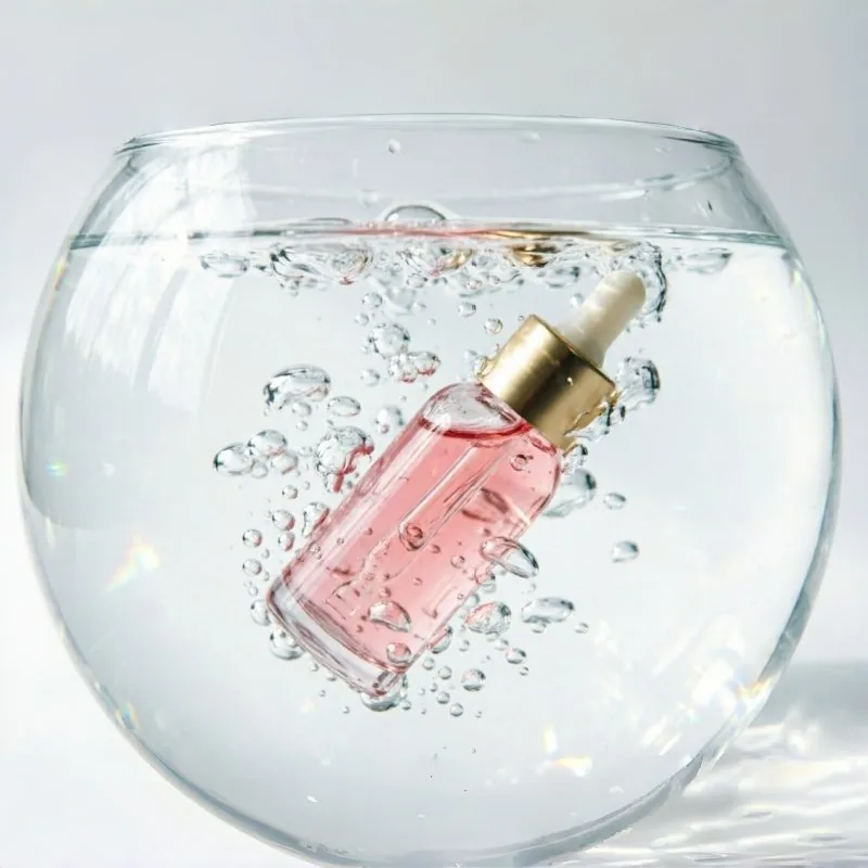 Pink Gradient Glass Essence şişe