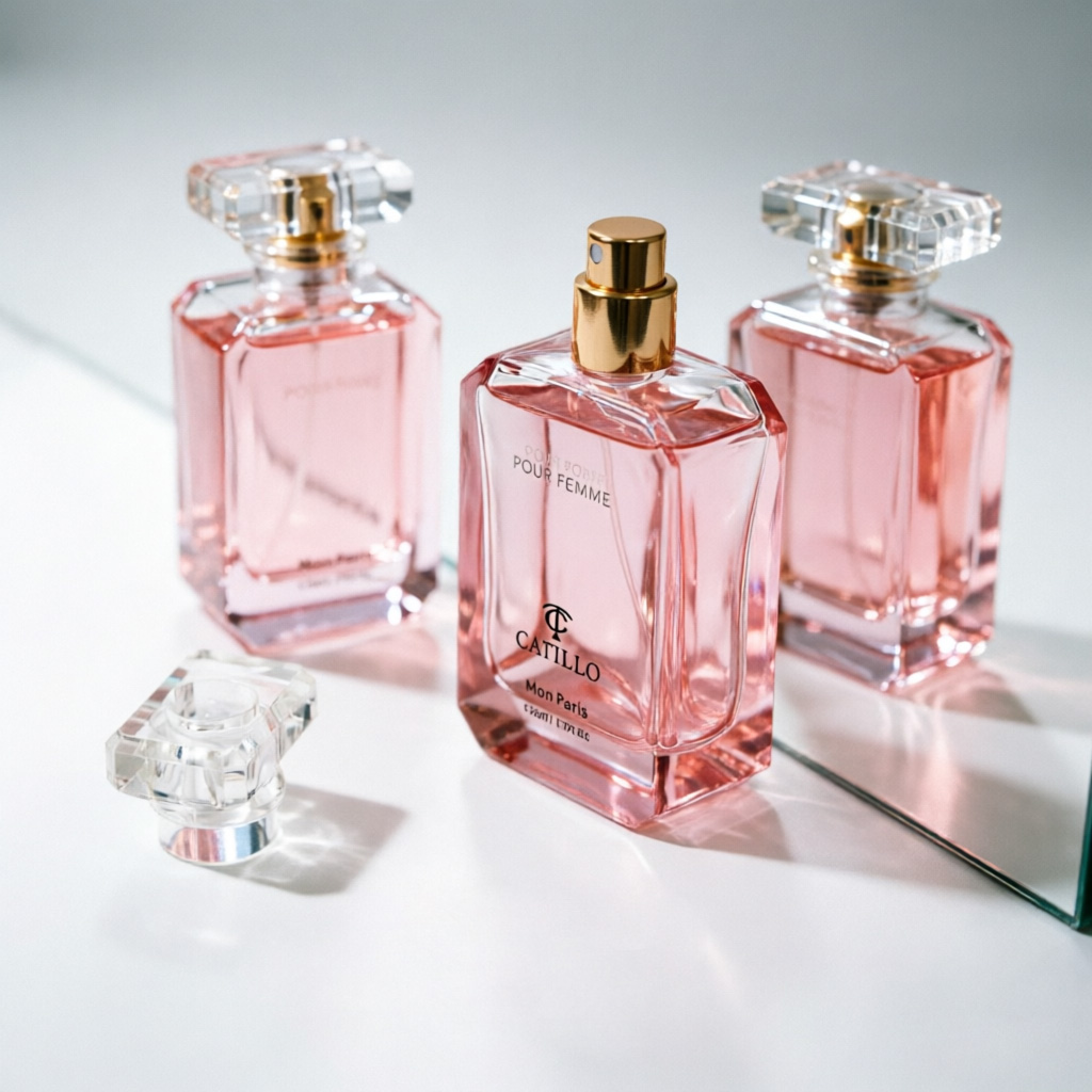 Pink Gradient Glass Parfümflasche 50ml