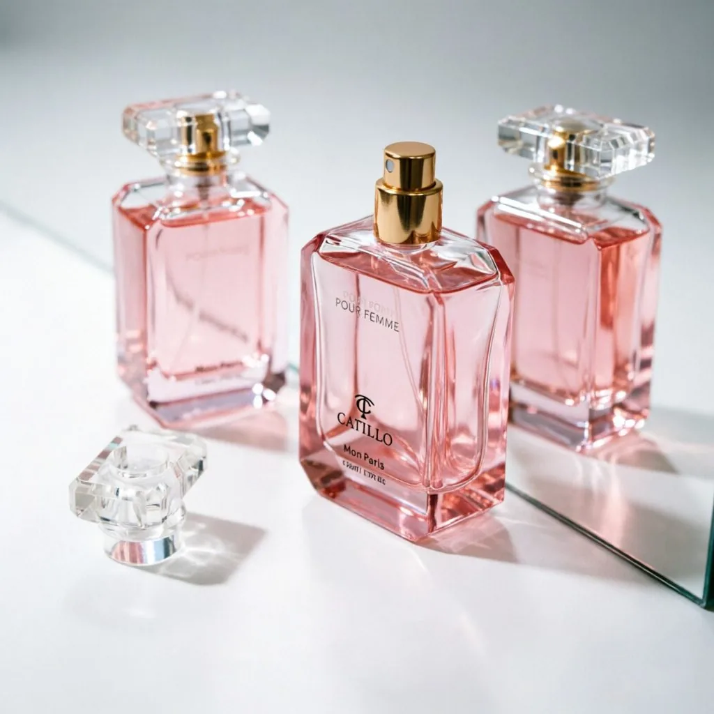 Pink Gradient Glass Perfume Bottle 50ml