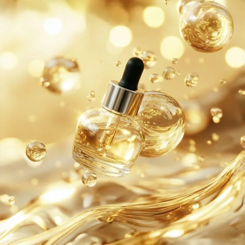 Round Clear Glass Serum Dropper Bottle 30ml