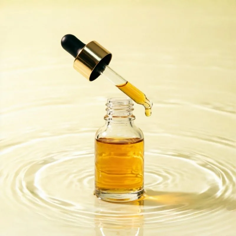 Clear Glass Roller Bottle with Gold Cap 30ml