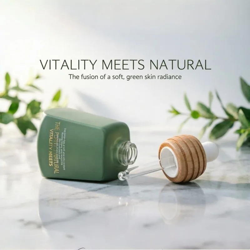 Frosted Green Glass Essential Oil Bottle 50ml