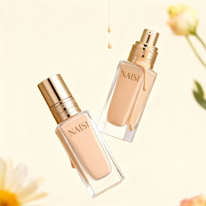 30ml Cam Kare Şeffaf Losyon Şişeleri