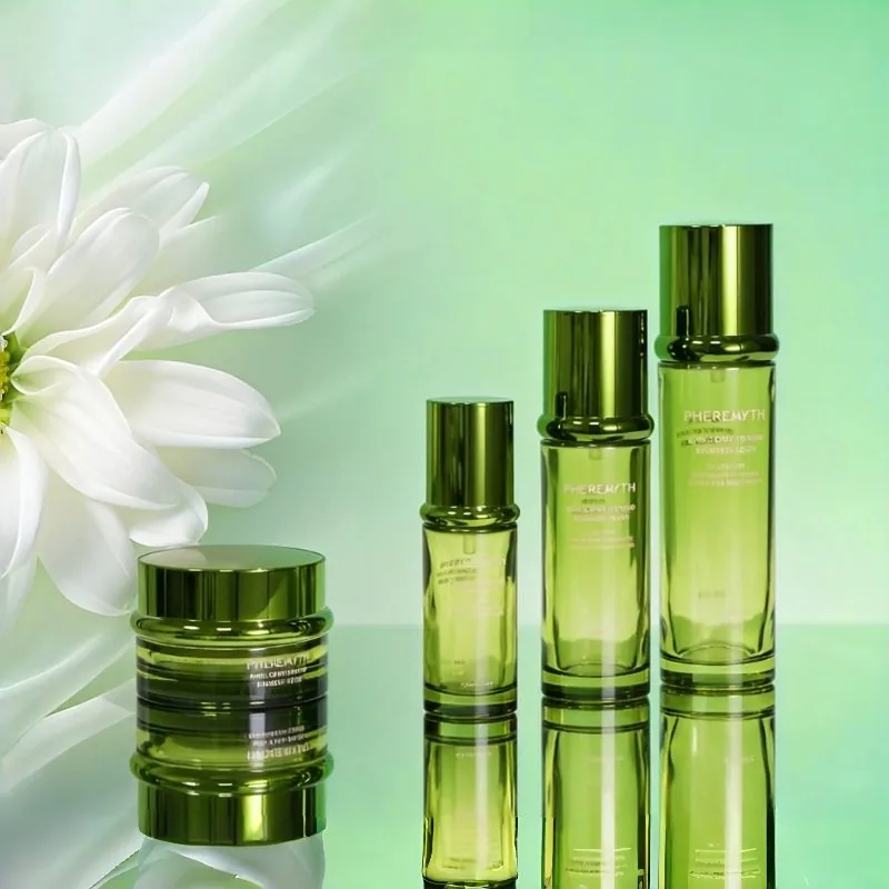a garrafa 100ml cosmética de vidro que empacota 30g 50g Skincare range o costume