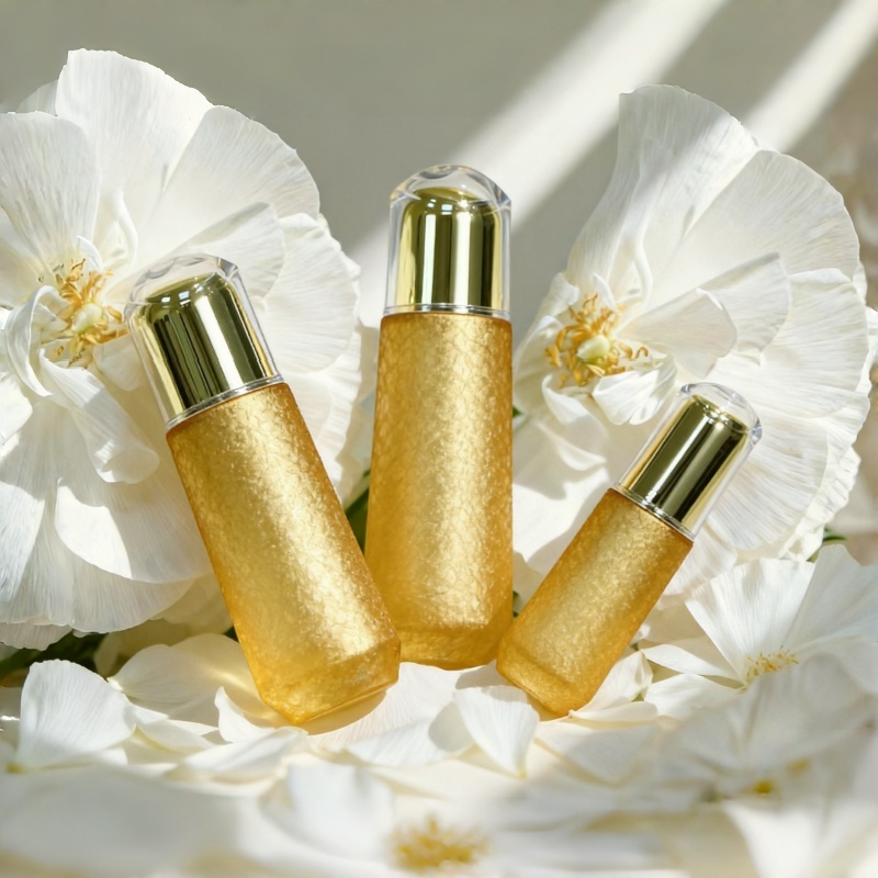 50ml 100ml Wholesale luxury frosted clear cosemtics lotion pump bottle