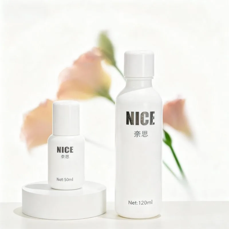Garrafa cosmética sustentável de fábrica de 50ml, embalagem reciclável para cuidados com a pele, garrafas cosméticas vazias